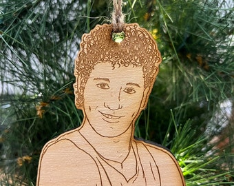 A.C. Slater (Saved By The Bell)  wooden Christmas ornament personalizable gift