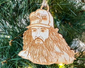 Forrest Gump Running wooden Christmas ornament