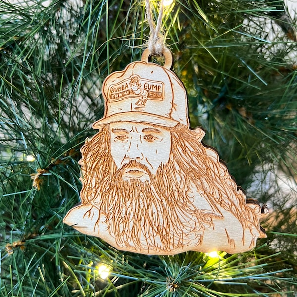 Forrest Gump Running wooden Christmas ornament