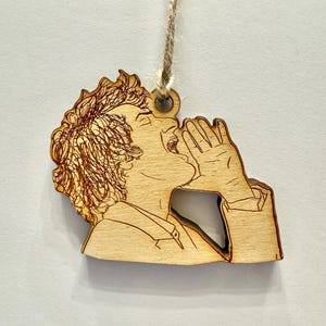 Jean Ralphio (Parks and Rec) wooden Christmas ornament