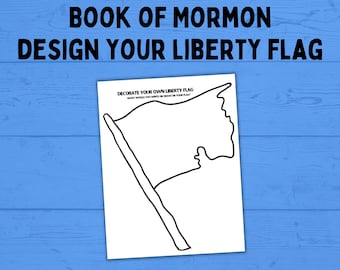 Book of Mormon Activity | Liberty Flag Printable | Book of Mormon Printable | Captain Moroni | Kids Printables | Primary | PDF download