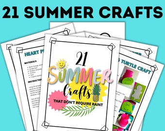 21 zomerknutsels voor kinderen | Zomeractiviteiten voor kinderen | Knutselen zonder verf | Schermvrije activiteiten | Knutselen voor kinderen | Knutselen voor kinderen