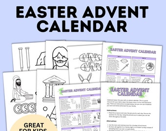 Holy Week Activities | Easter Week | Easter Story Lesson | Easter Activity | Easter Craft | Classroom Craft | Kids Crafts | PDF Download