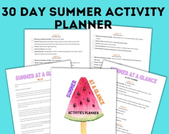 Summer Activity Planner for Kids | Summer Planner | Summer Activities for Kids | Activity Book | Summer Activity Challenge