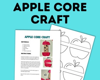 Apple Craft for Kids | Kids Crafts | Toddler Craft | Craft Templates for Kids | Art for Kids | Crafts and Art for Kids