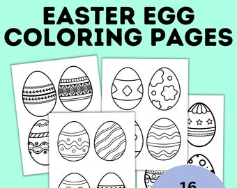 Easter Egg Coloring Pages | Easter Coloring Pages | Easter Activity | Easter Craft | Craft for Kids | Classroom Activity | Party Activity