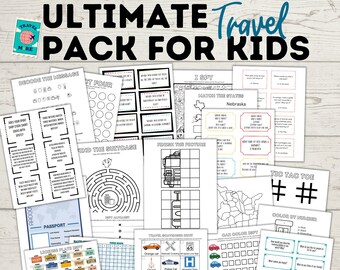 Ultimate Travel Bundle for Kids and Family | Travel Games | Travel Activities | Travel Printables | Family Travel | Kids Games | Travel