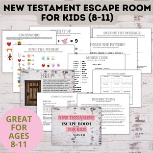 Bible Escape Room | New Testament Escape Room | Easter Escape Room | Escape Room for Kids | Kids Games | Kids Activities | Sunday School