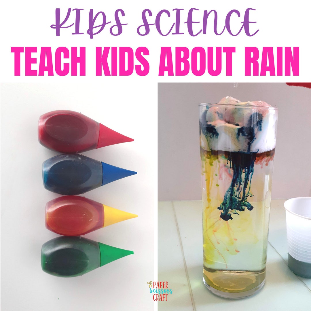 The Scientific Method: the Clouds and Raindrops Experiment - Etsy