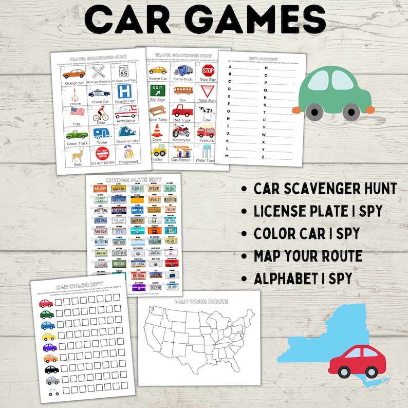 Road Trip Games | Ultimate Travel Bundle for Kids and Family | Travel Games | Travel Activities | Travel Printables | Family Travel | image 4