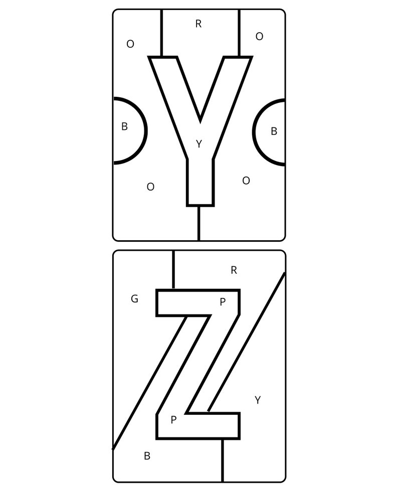 Alphabet Paint by Letter Alphabet Paint by Number Preschool Activity