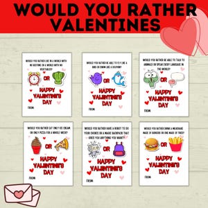 Printable Valentine | Valentine&#39;s Day Card | Class Valentines | Valentine&#39;s Day Party | Gift Tags Valentines | Kids Valentine&#39;s Day Card