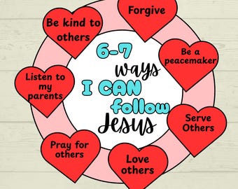 67 Craft, 67 Christian Craft for Kids, Sunday School Craft, I Love Jesus Craft, 67 Kids Activity, Christian Wreath, 67 Coloring Page