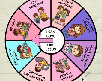 I  Can Love Like Jesus Craft, Valentine's Day Christian Craft, Sunday School Craft, Love Craft, Heart Craft, Bible Craft, Bible Lesson