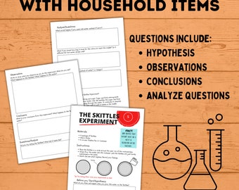 Kids Science Experiments with Household Items, Kids STEM, Science Experiments, Science Project for Kids, Scientific Method Worksheets