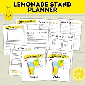DIY Lemonade Stand | How to Make and Plan a Lemonade Stand with Kids | Profits | Lemonade Stand for Kids | Lemonade Stand Form