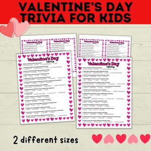 Valentine&#39;s Day Trivia for Kids | Kids Trivia | Kids Games | Party Games | Classroom Games | Valentine&#39;s Day Games | Kids Questions