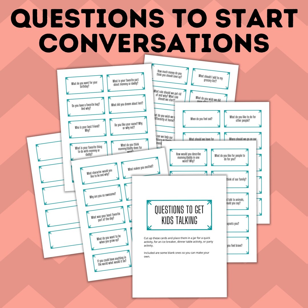 Ice Breaker Questions for Kids Questions to Ask Kids Get to Know You