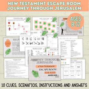 Bibel Escape Room | Neues Testament Escape Room | Ostern Escape Room | Kinderzimmer entkommen | Kinderspiele | Aktivitäten für Kinder | Sonntagsschule