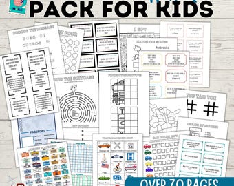 Road Trip Games | Ultimate Travel Bundle for Kids and Family | Travel Games | Travel Activities | Travel Printables | Family Travel |