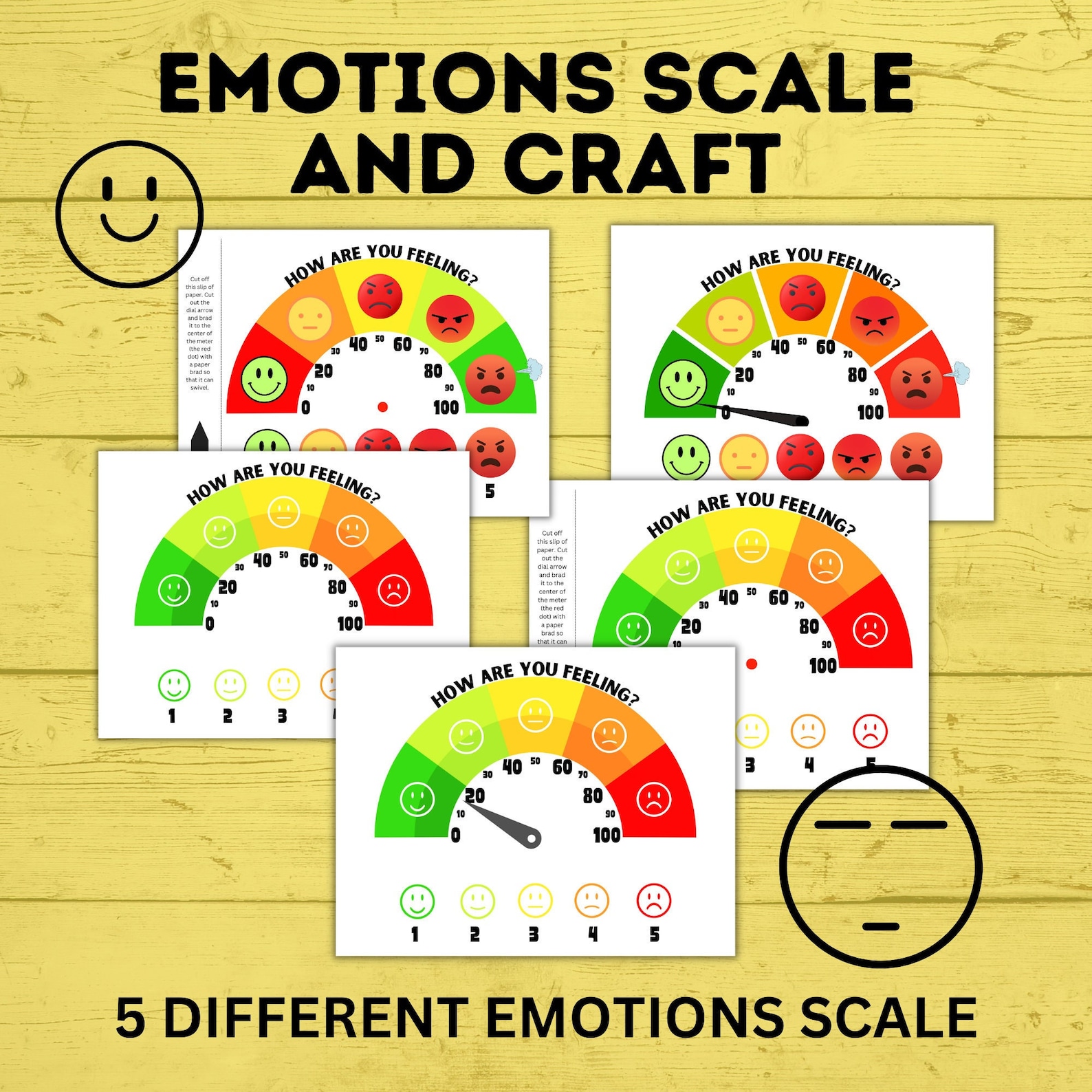 Anger Scale Emotions Chart Emotions Scale Kids Chart Anger Chart ...