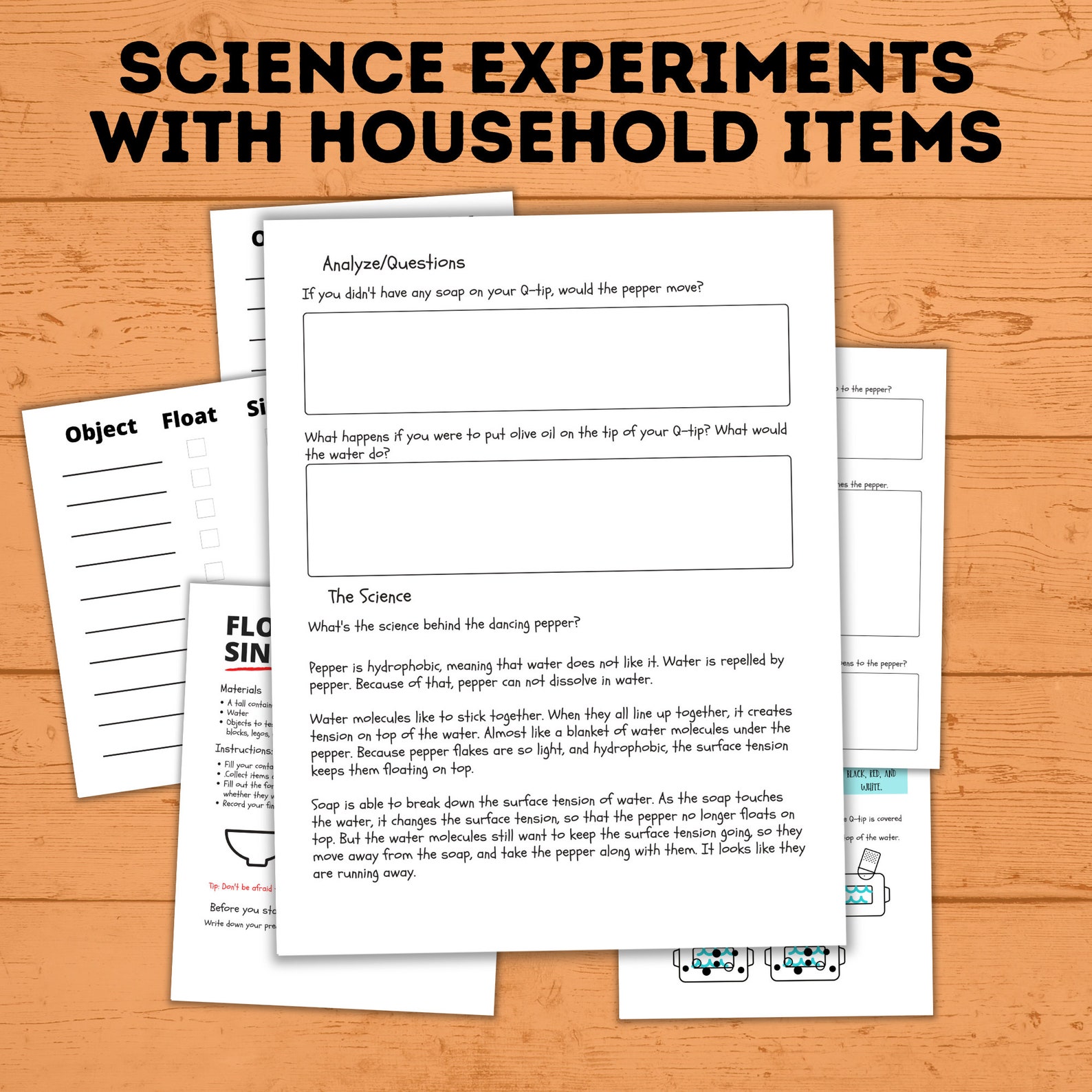 Kids Science Experiments | Kids STEM | Science Experiment Printables ...