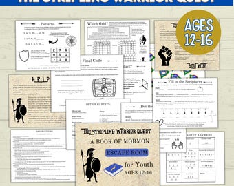 Escape Room for Youth | Book of Mormon Games | Kids Escape Room | Youth Escape Room | Book of Mormon Activities | Digital Escape Room