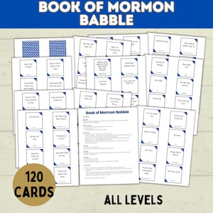 Book of Mormon Babble Game: Scripture Card Game (Digital Download)