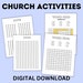 Sunday School Activity Fun Pack With Crafts, Printables, and Games - Etsy