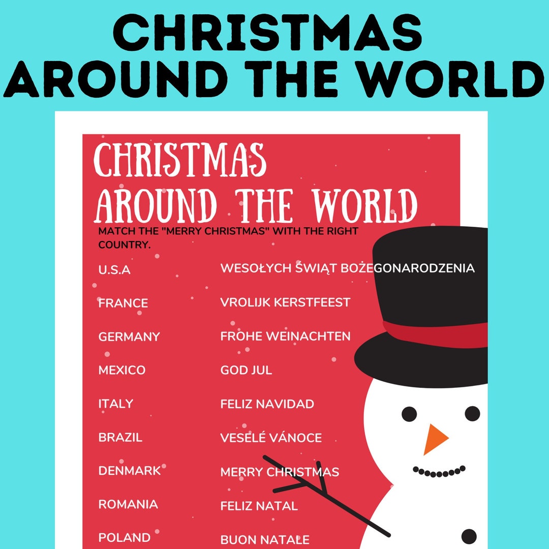 Christmas Around the World Christmas Games Christmas Activities Family