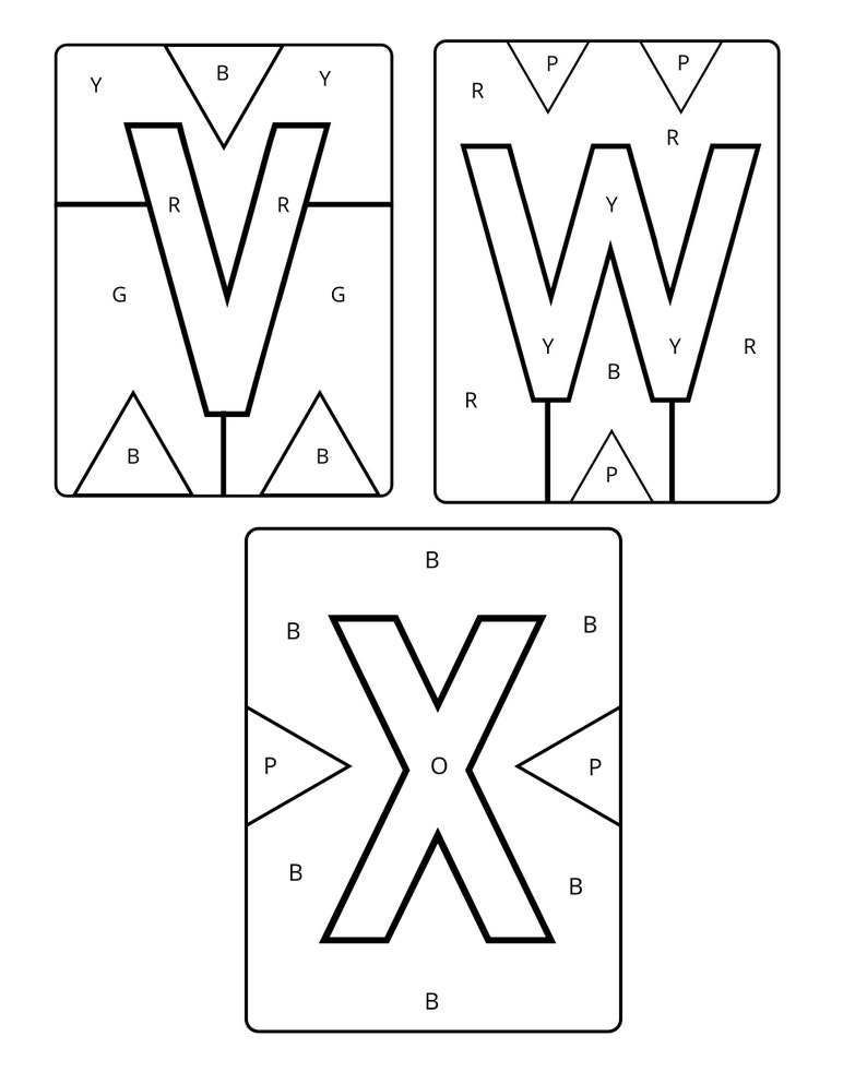 Alphabet Paint by Letter Alphabet Paint by Number Preschool Activity