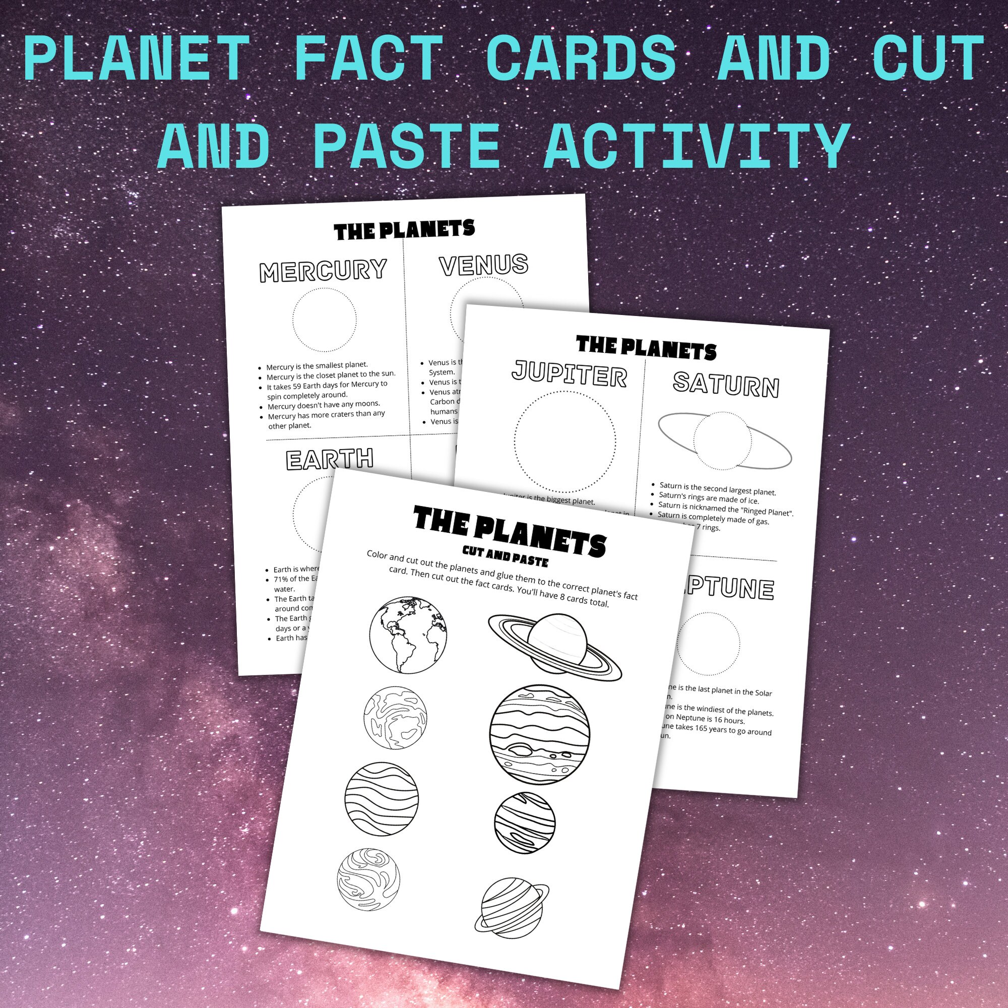 Solar System Coloring Pages and Activities | Solar System Worksheets ...