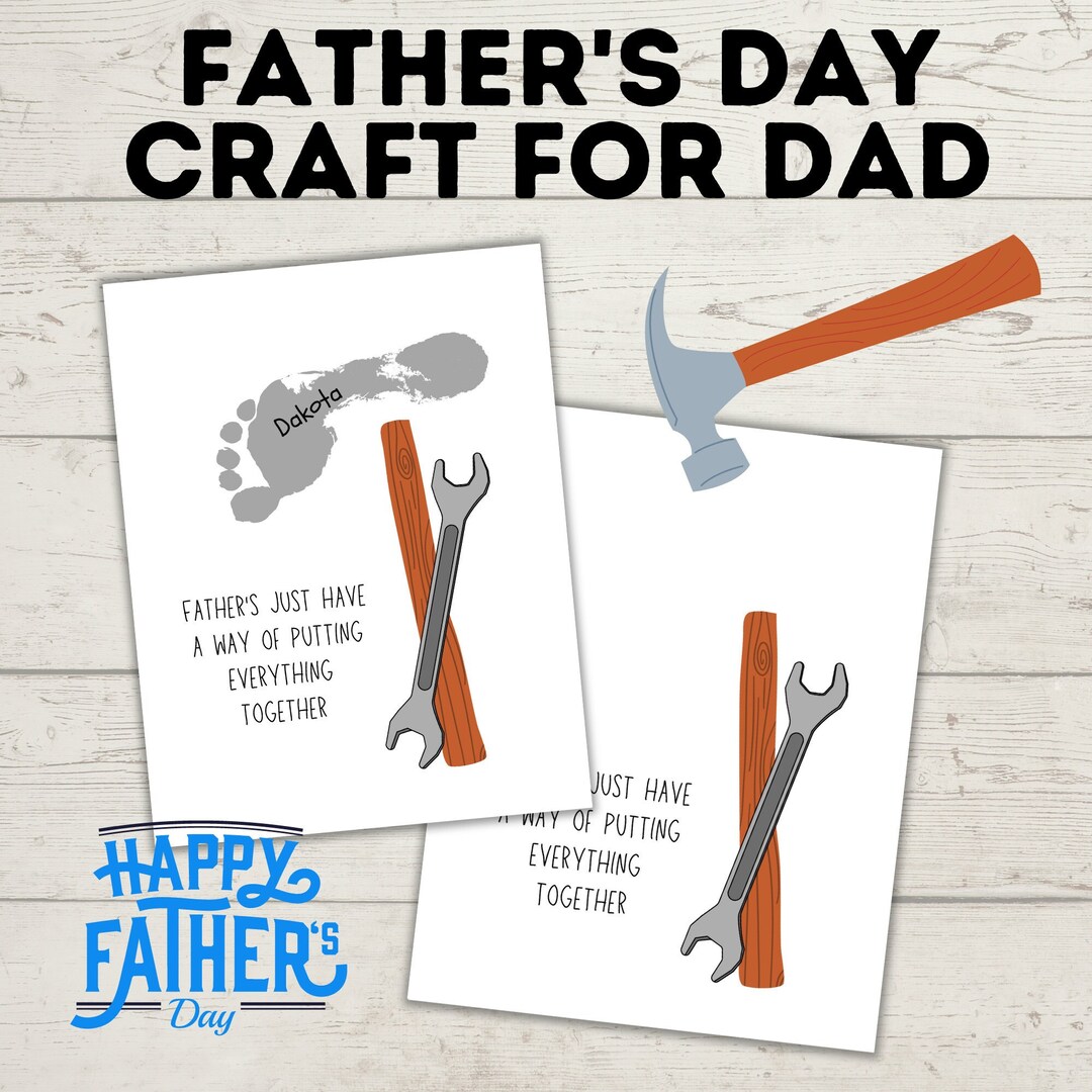 Father's Day Hammer Craft for Kids Father's Day Craft Father's Day Gift ...