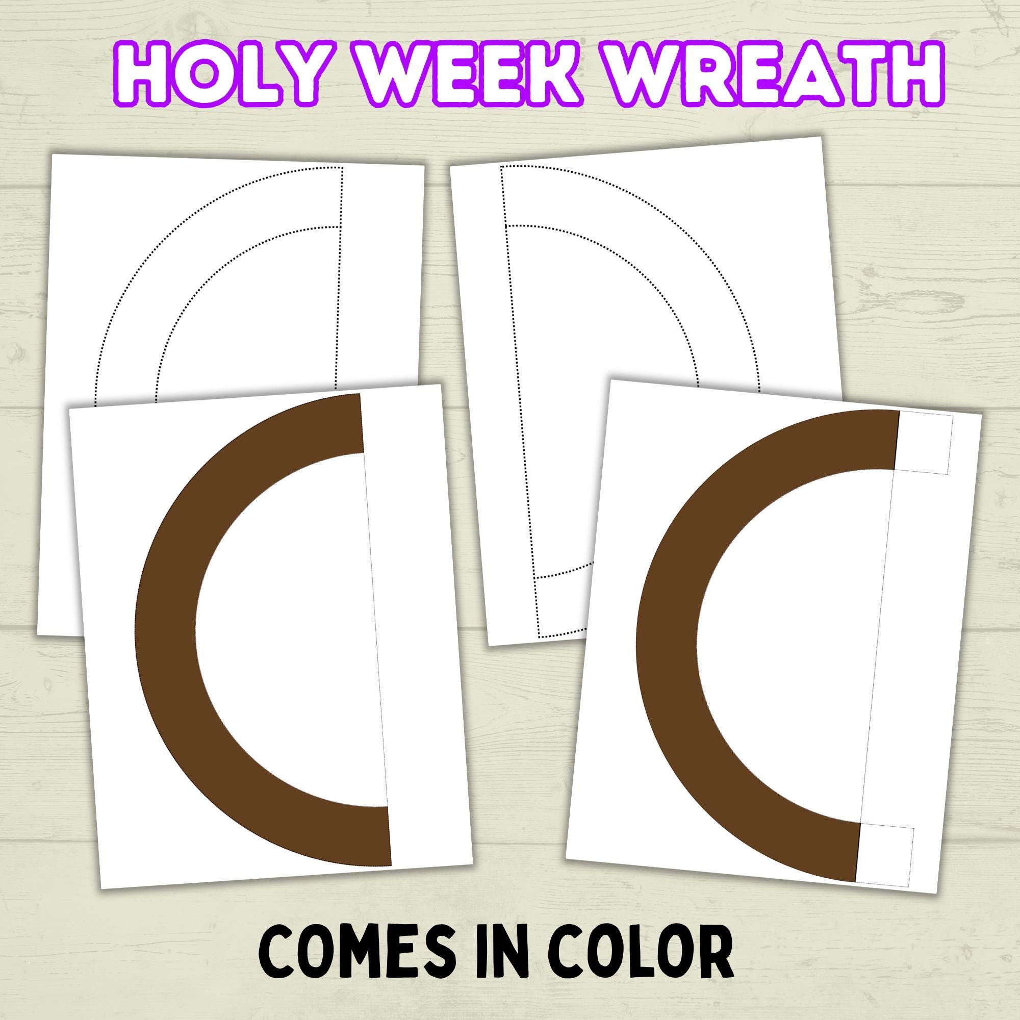 Holy Week Box Craft Holy Week Story Craft, Holy Week Wreath, Palm Sunday Bible Craft ...