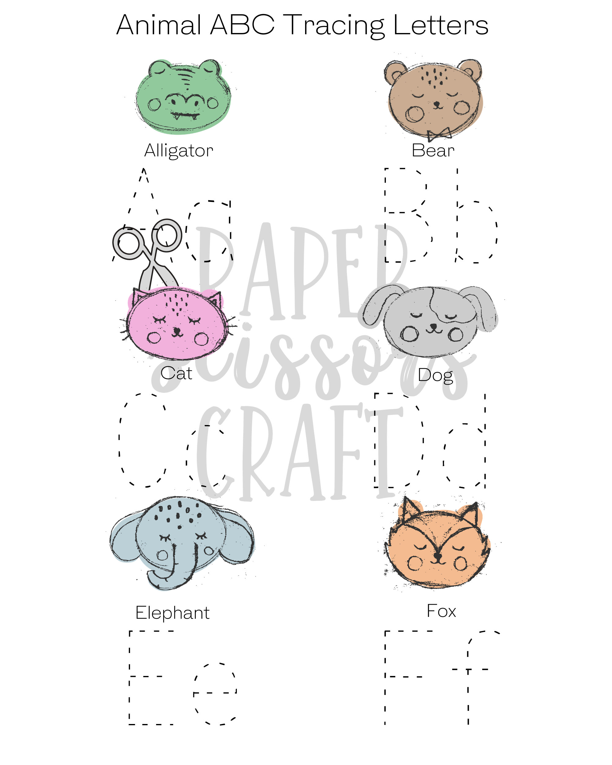 Practice Writing Letters Preschool Letter Practice | Etsy