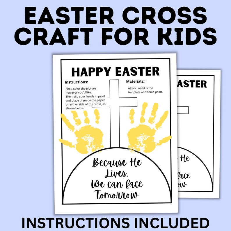 He is Risen | Easy Easter Crafts | Easter Cross Craft for Kids | Easter ...