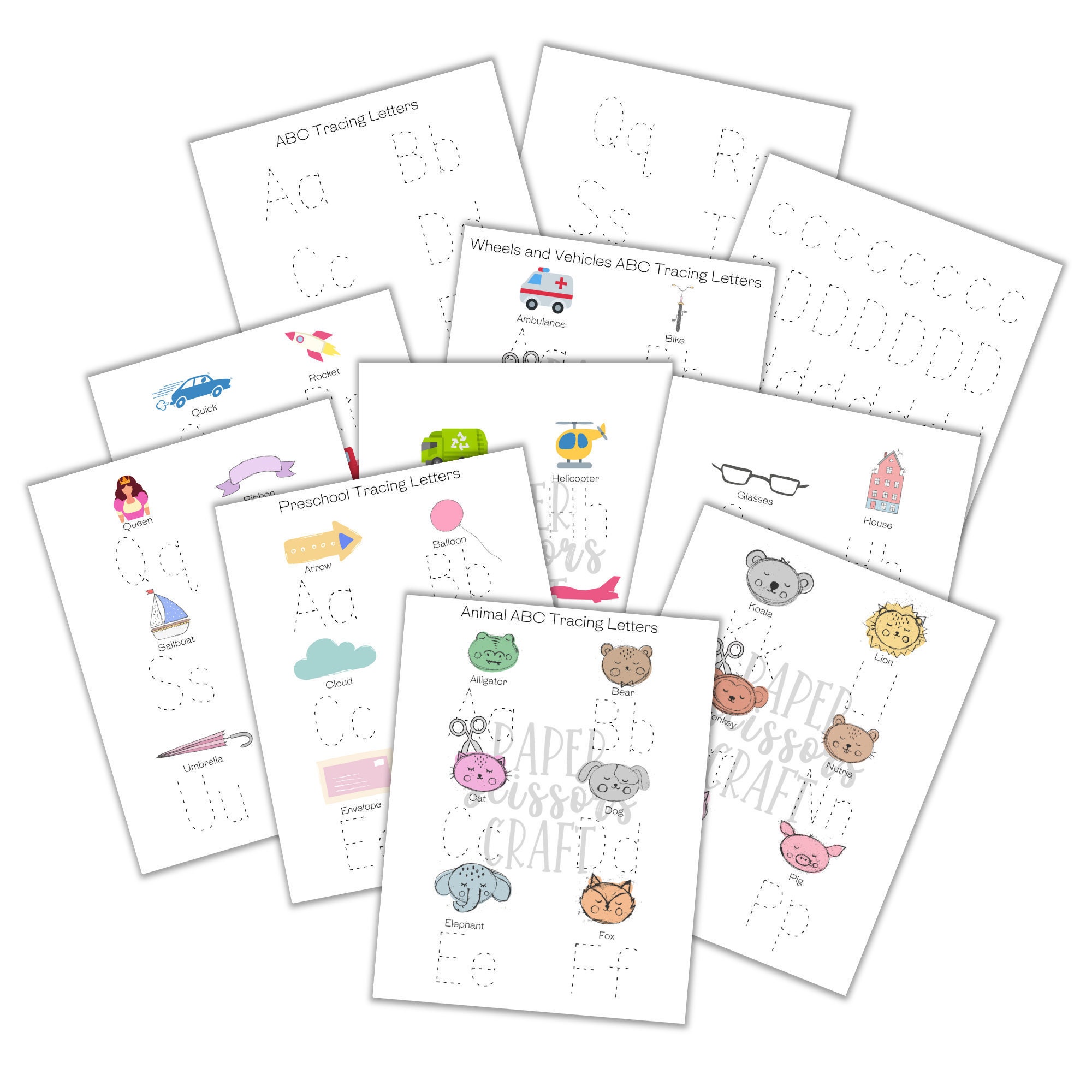 Practice Writing Letters Preschool Letter Practice | Etsy