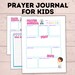 Prayer Journal for Kids | Kids Prayer Printables | Kids Prayer ...