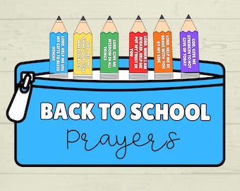 Back to School Prayers, Prayer Craft, Sunday School Craft, Back to School Crafts,  Cut and Paste Crafts, Christian Crafts, Bible Crafts