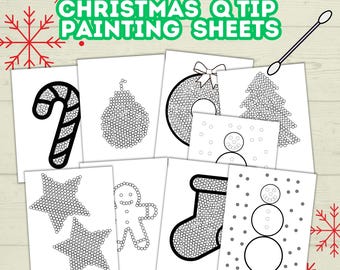 Christmas Kids Activity, Preschool Holiday Printable Coloring Pages, Homeschool Keepsake, Digital Download