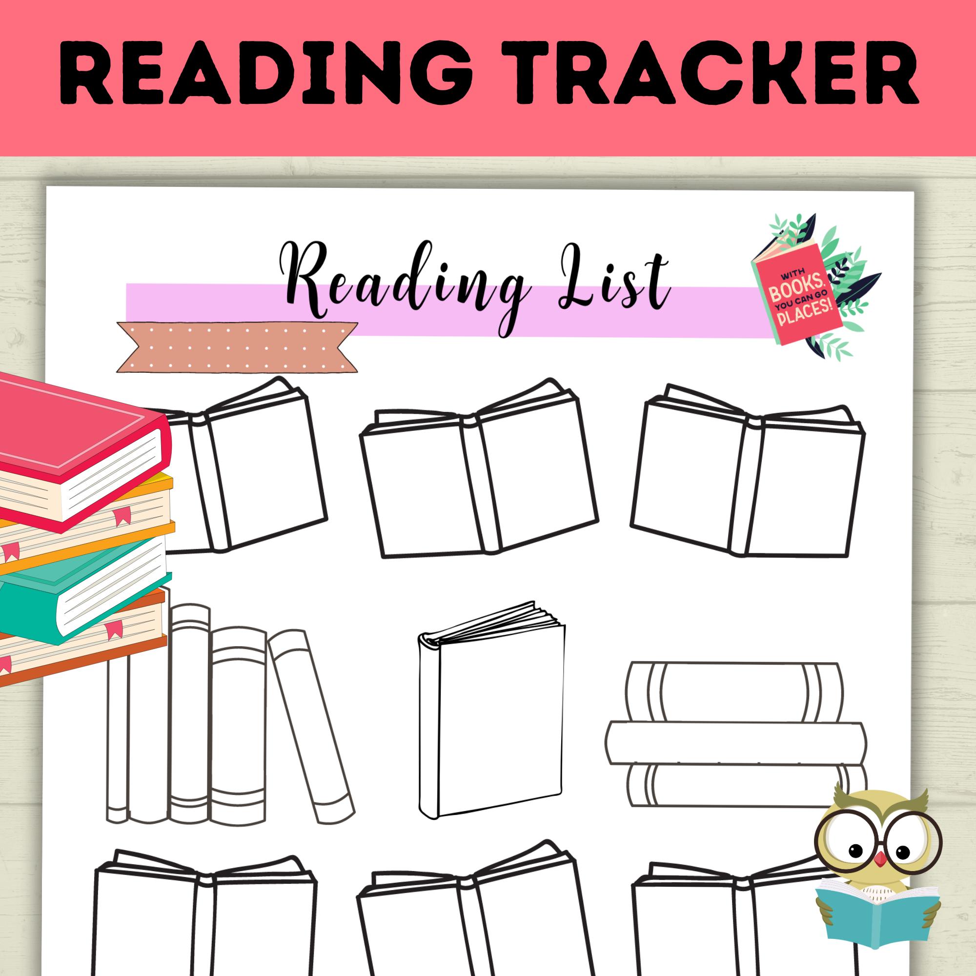 Reading Log | Reading Tracker | Book Tracker | Reading List | Book List ...