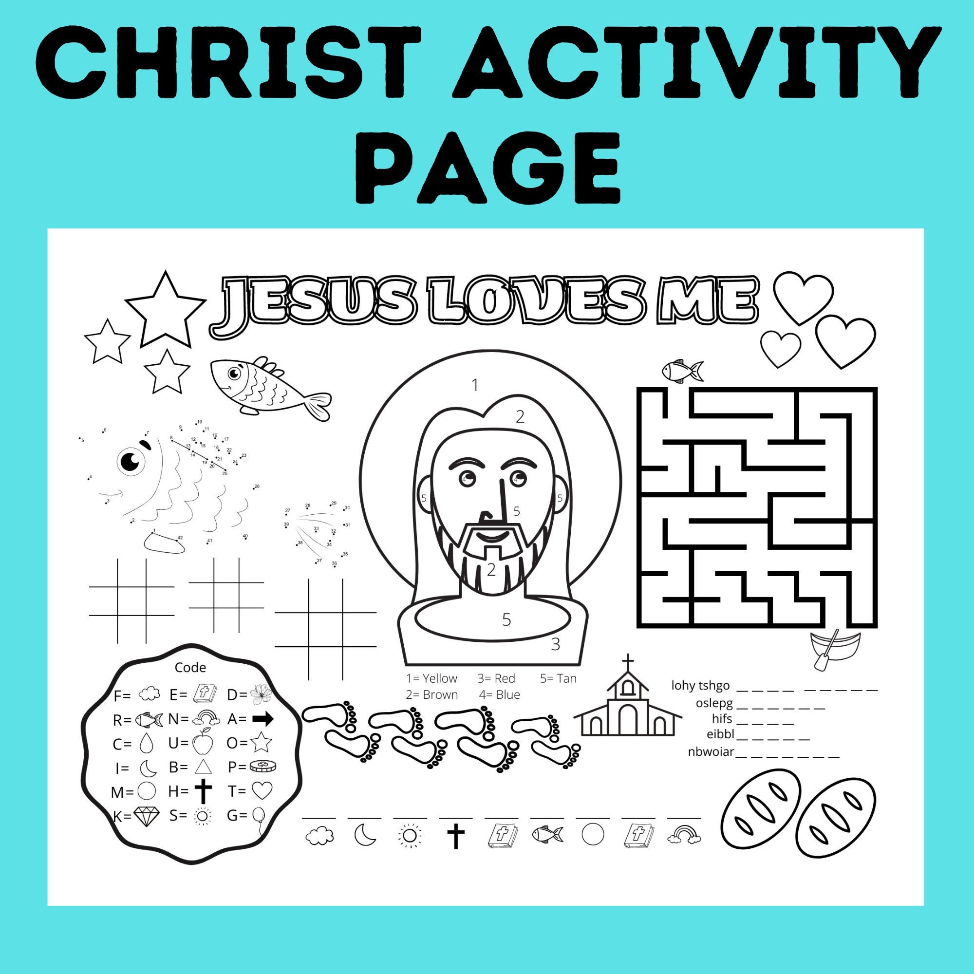 Sunday School Coloring Pages Activities