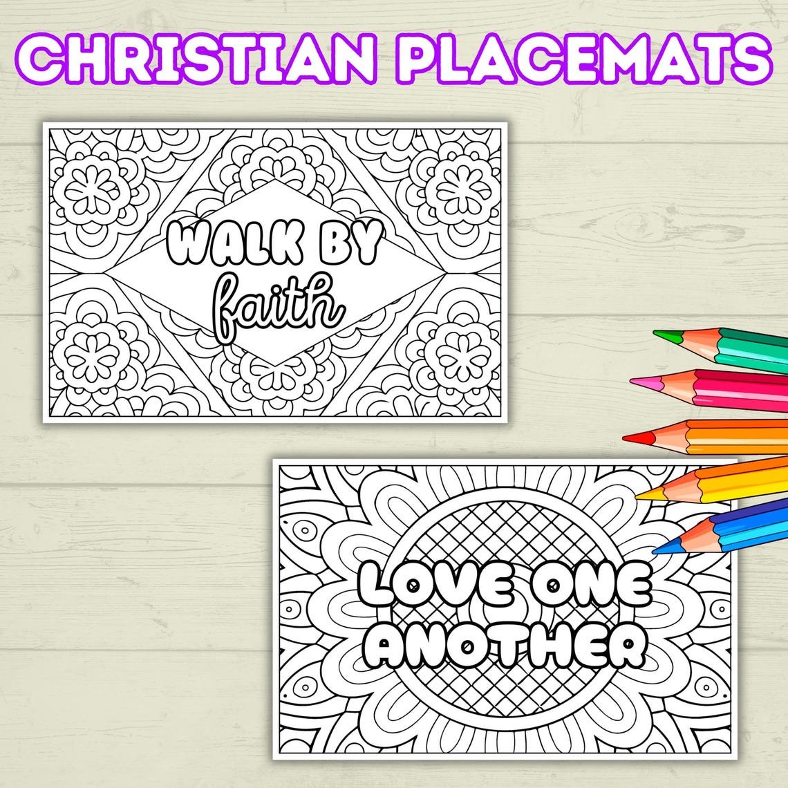 Bible Placemat Coloring Pages, Kids Placemats, Kids Coloring Pages ...