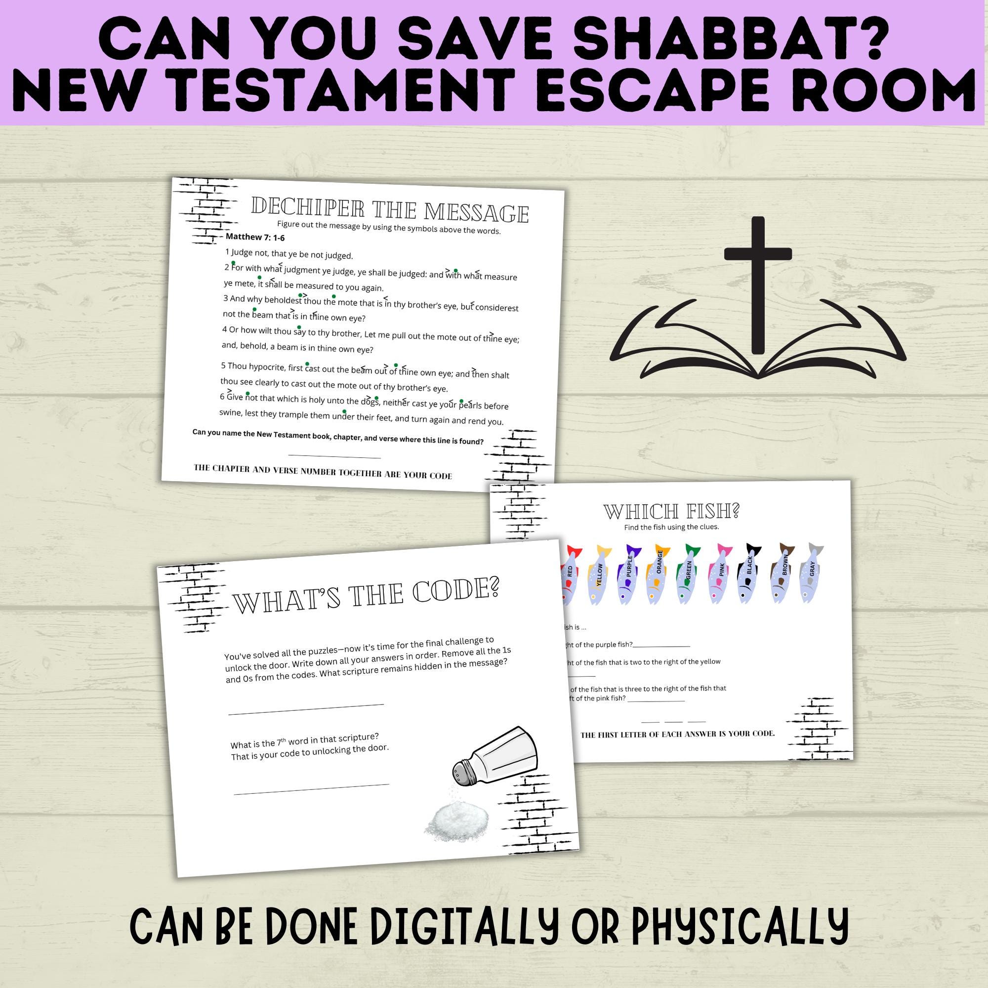 Bible Escape Room | New Testament Escape Room for Youth | Youth Games ...