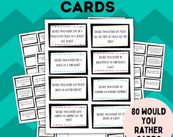 Would You Rather for Kids | Question Cards for Kids | Kids Games | Kids Cards | Would You Rather Questions for Kids