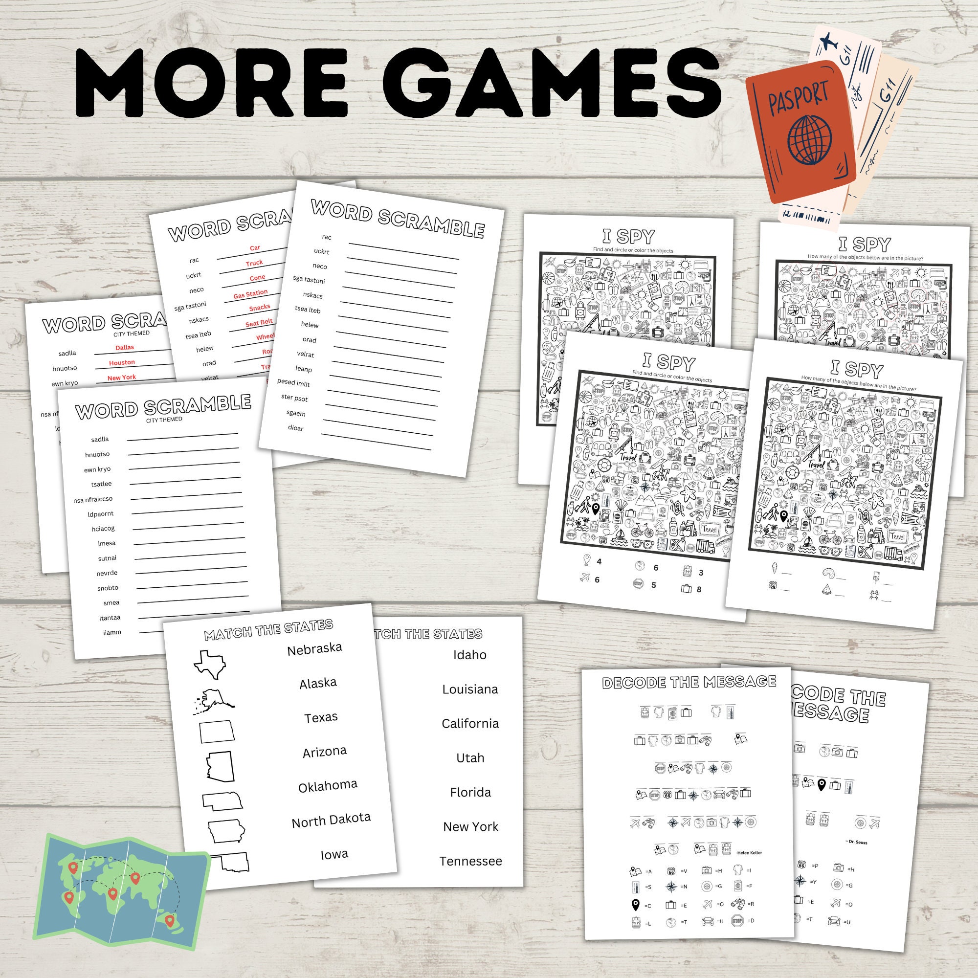 Road Trip Games | Ultimate Travel Bundle for Kids and Family | Travel ...
