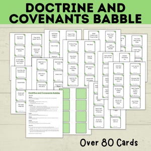 Doctrine and Covenants 2025 Primary Game | Doctrine and Covenants Babble | D&C Game | Doctrine and Covenants Printable | Scripture Game