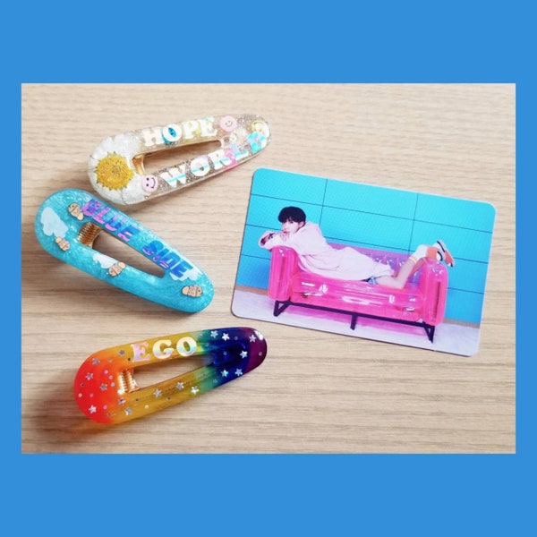 Bts Hair Clip Etsy