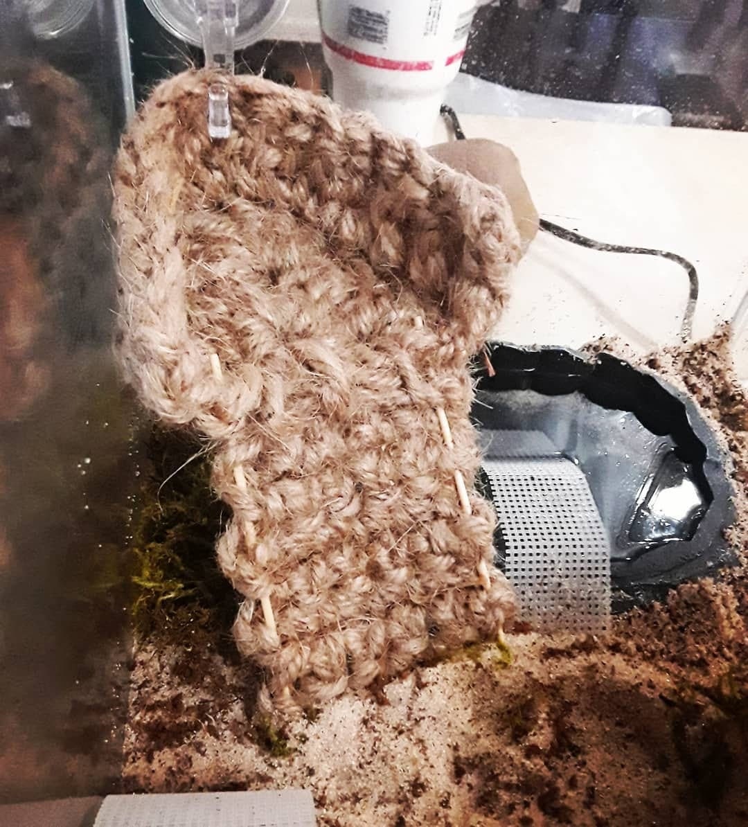 Crocheted Jute Platform for Small Hermit Crabs Corner Etsy