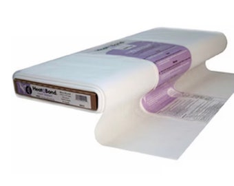 Heat-n-Bond Lite Craft Fusible Web Interfacing 17''/ by the yard /fusible ONE side/ adds stiffness to fabric / fabric won't fray